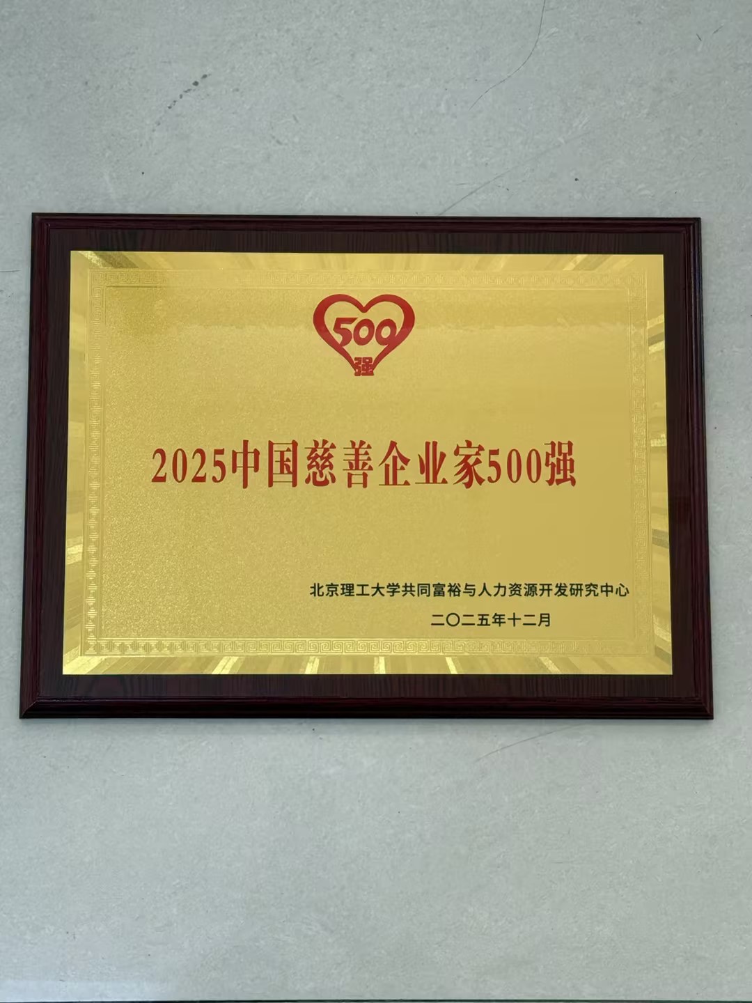 2025中国慈善企业家500强
