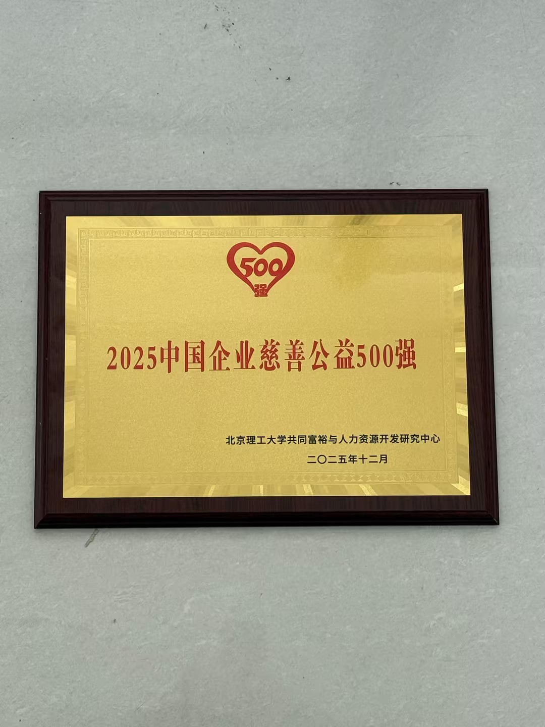 2025中国企业慈善公益500强